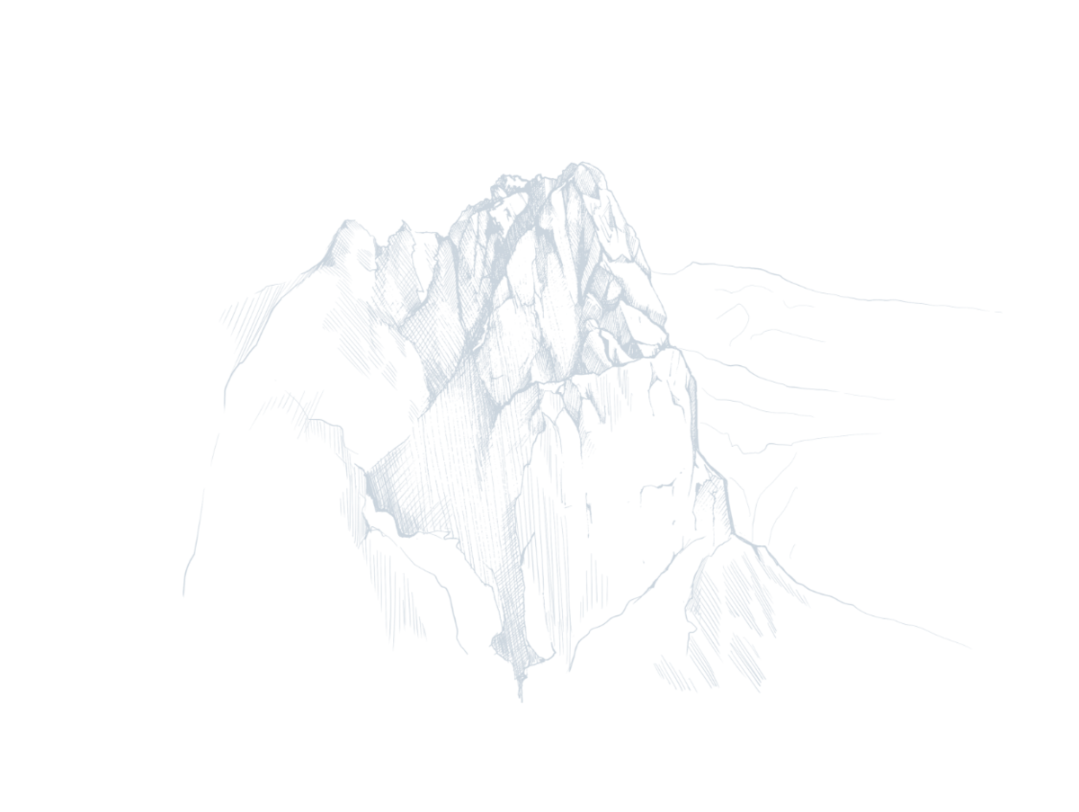 Graphic, blue mountain Graphic, blue mountain