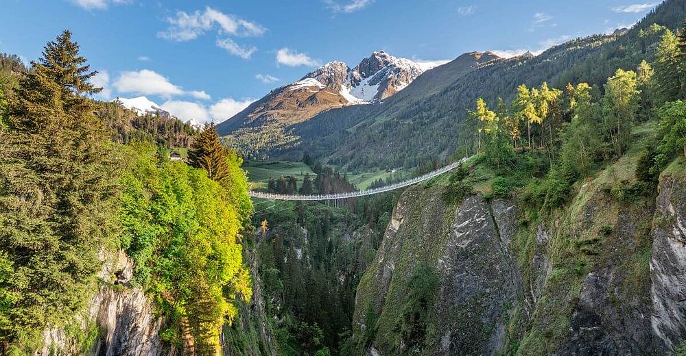 Hängebrücke am Iseltrail