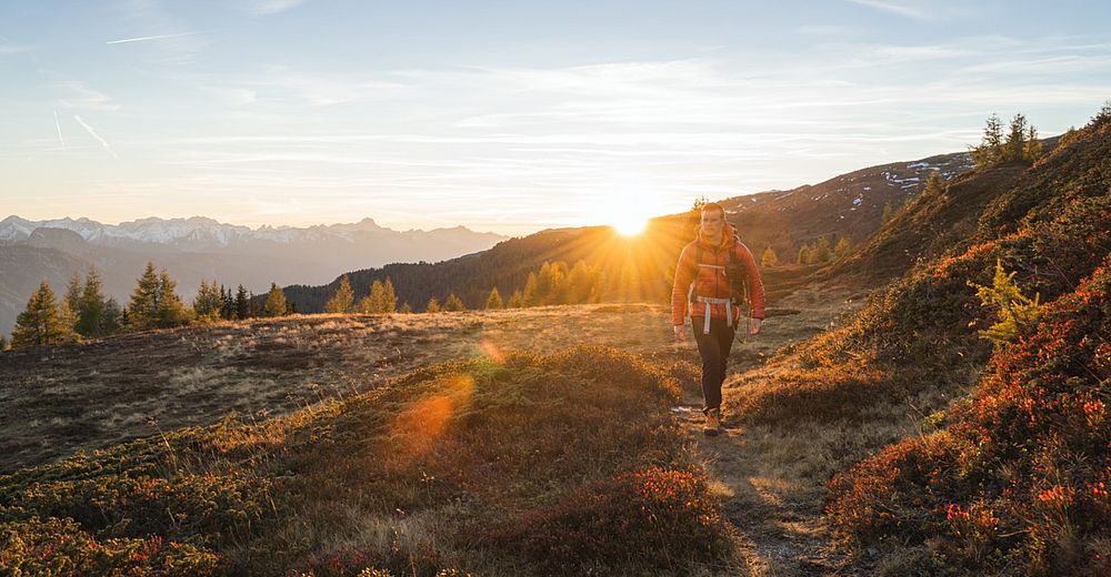 Hiking in autumn